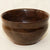 Woodturned walnut bowl with shiny finish
