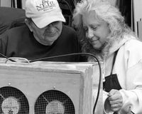 Tom and Stacy Nehl working in their woodworking shop