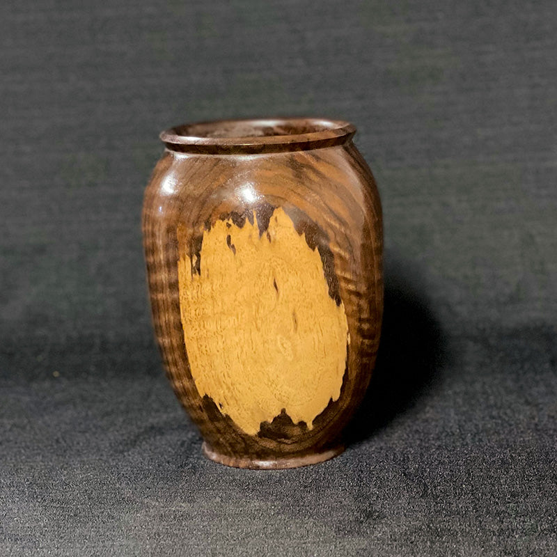 Highly-figured Walnut Vase