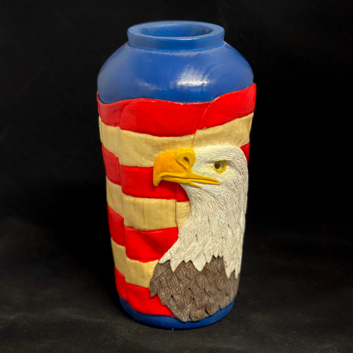 Bald Eagle Vase