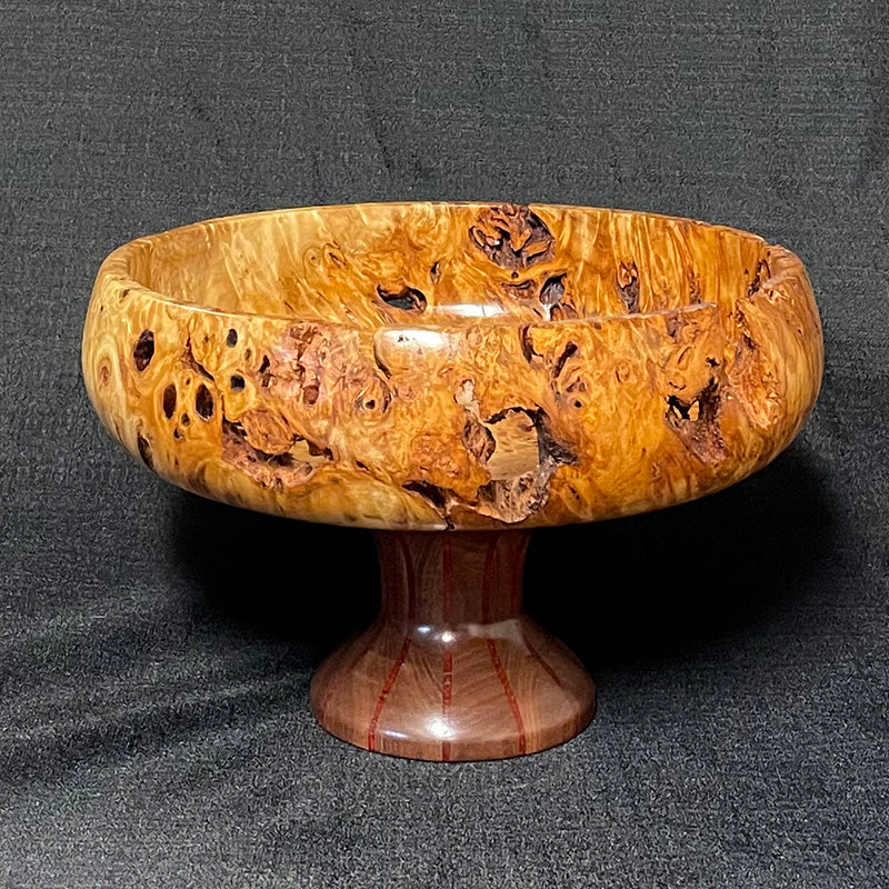 Cottonwood Burl Raised Bowl