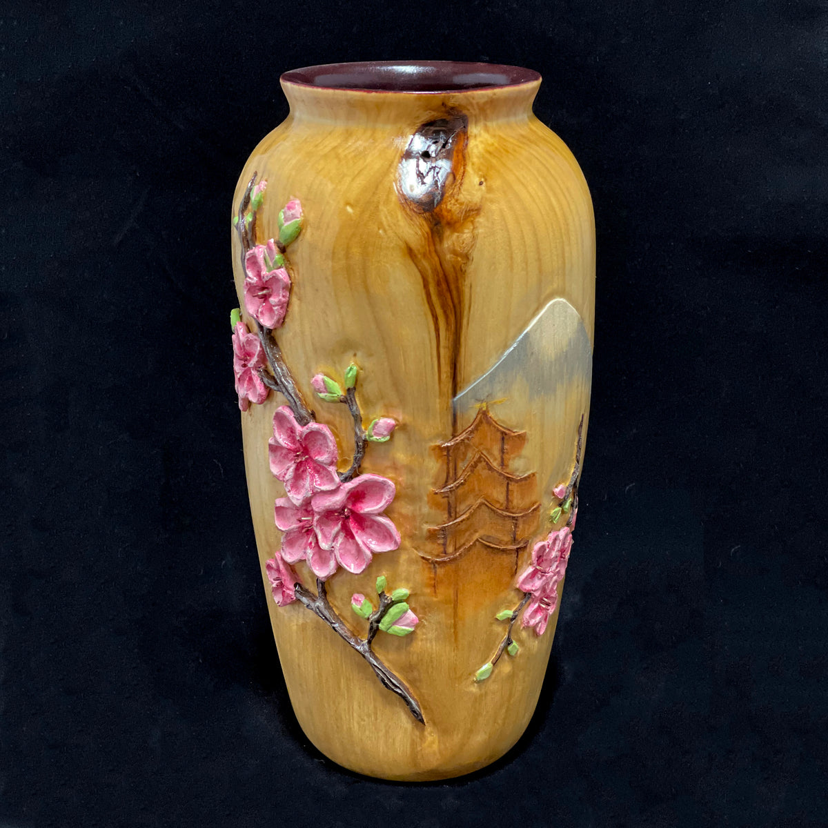 Japanese-Inspired Cherry Blossom Vase