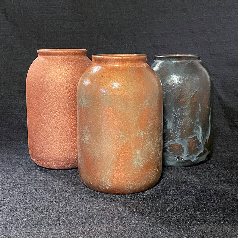 Metallic-look Vase Set