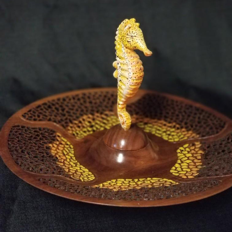 Pierced Seahorse Platter