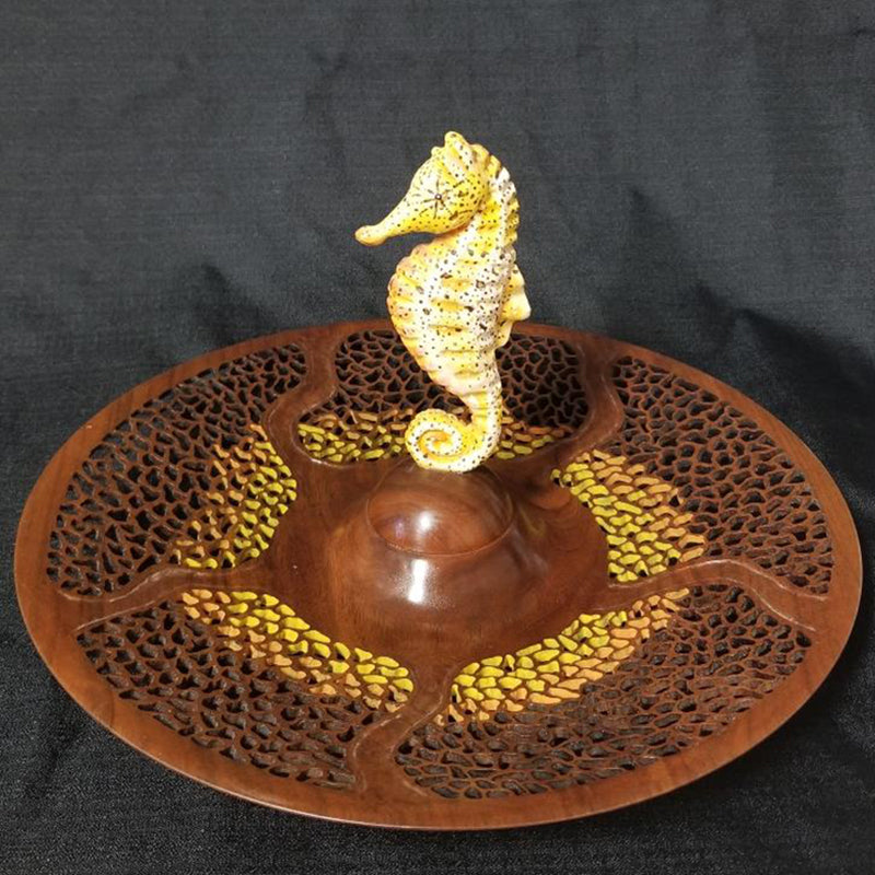 Pierced Seahorse Platter