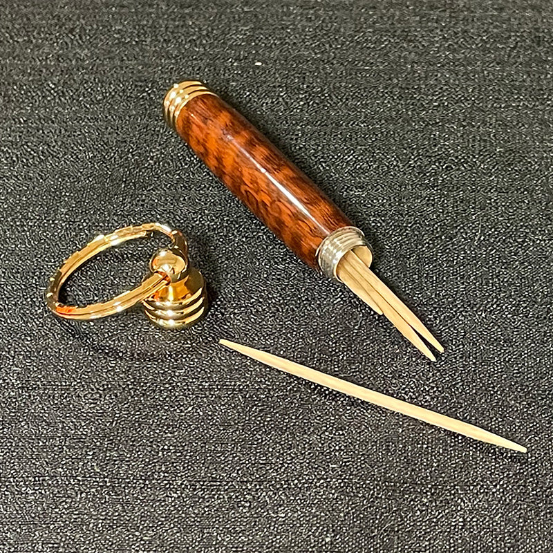 Toothpick Holder Keychain